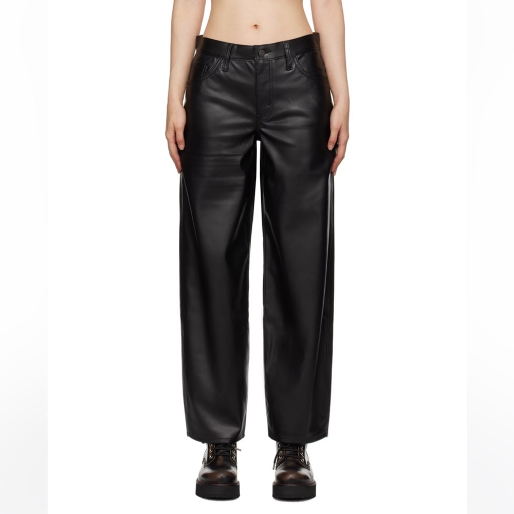 Levi’s Baggy Dad Faux Leather Trousers
